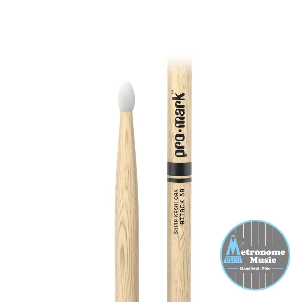 ProMark Classic Attack 5A, Shira Kashi Oak, Nylon Tip - Metronome Music Inc.