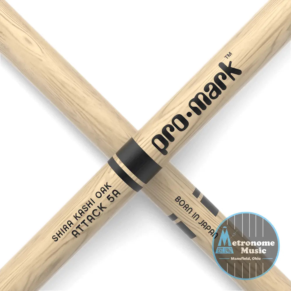 ProMark Classic Attack 5A, Shira Kashi Oak, Nylon Tip - Metronome Music Inc.