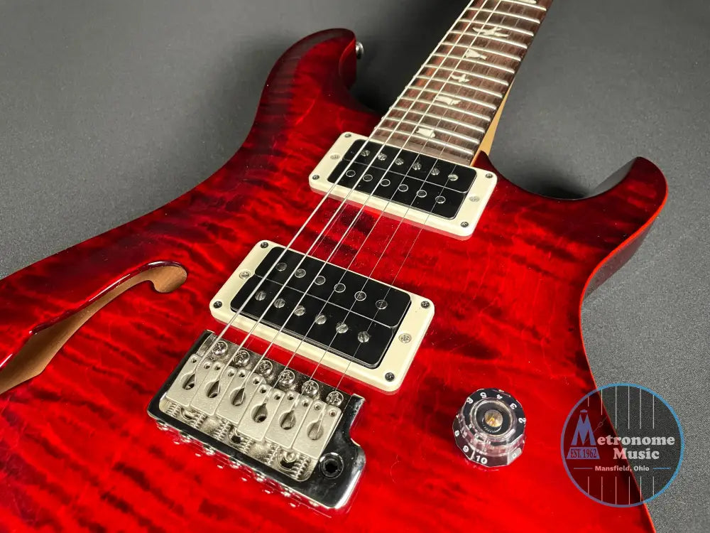 PRS CE 24 Semi-Hollow w/Gig Bag - Fire Red Burst - Metronome Music Inc.