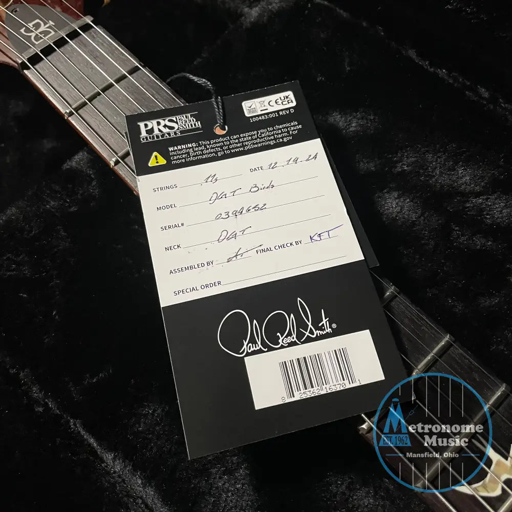 PRS Core DGT David Grissom Signature w/Gig Bag - Gold Top - Metronome Music Inc.