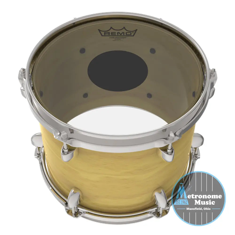 Remo Controlled Sound Clear Blackdot Drumhead- 12" - Metronome Music Inc.