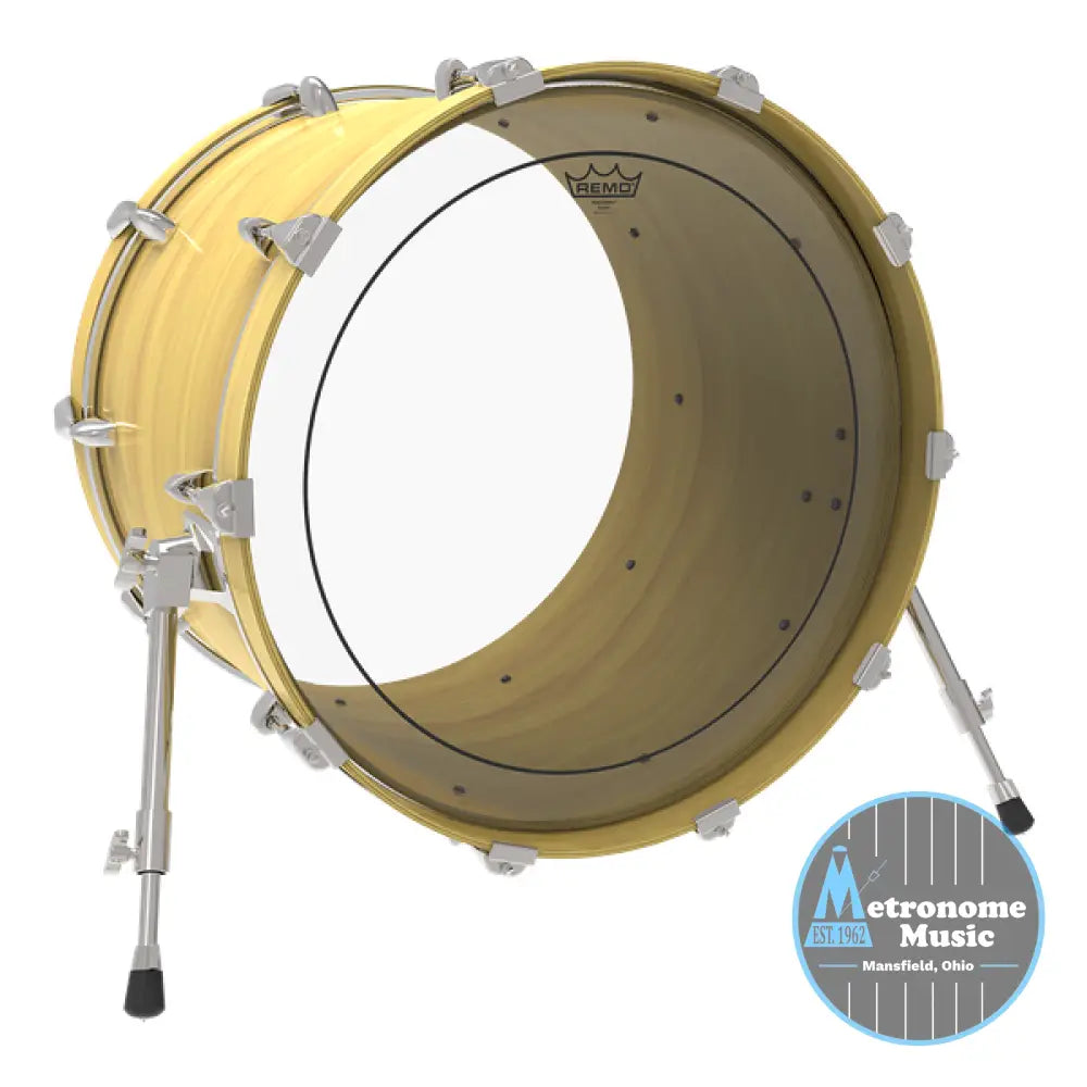 Remo Pinstripe Clear Drumhead- 22" - Metronome Music Inc.