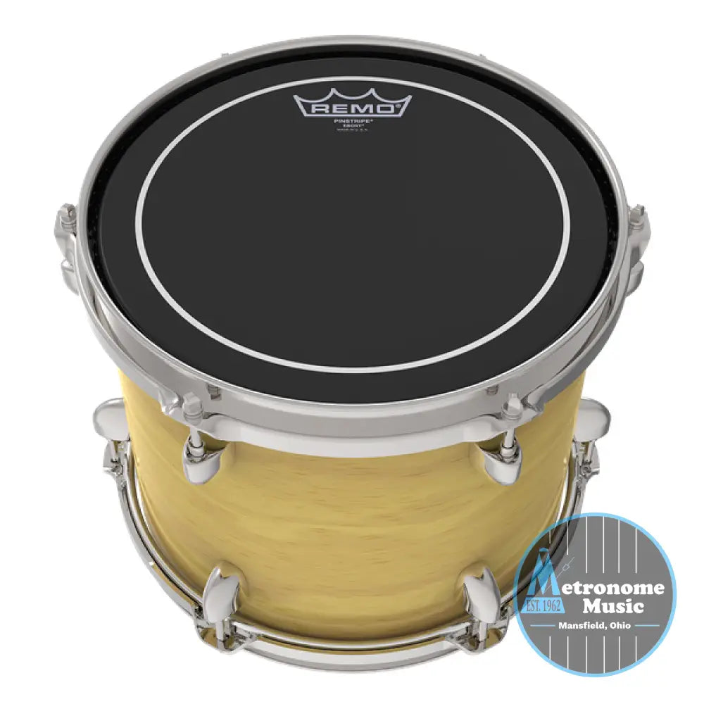 Remo Pinstripe Ebony Drumhead- 12" - Metronome Music Inc.