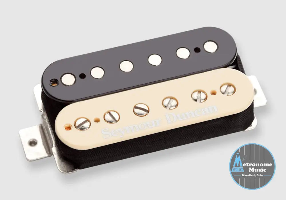 Seymour Duncan Custom Custom, Trembucker Alnico 2 Medium Output Humbucker Pickup- Zebra - Metronome Music Inc.