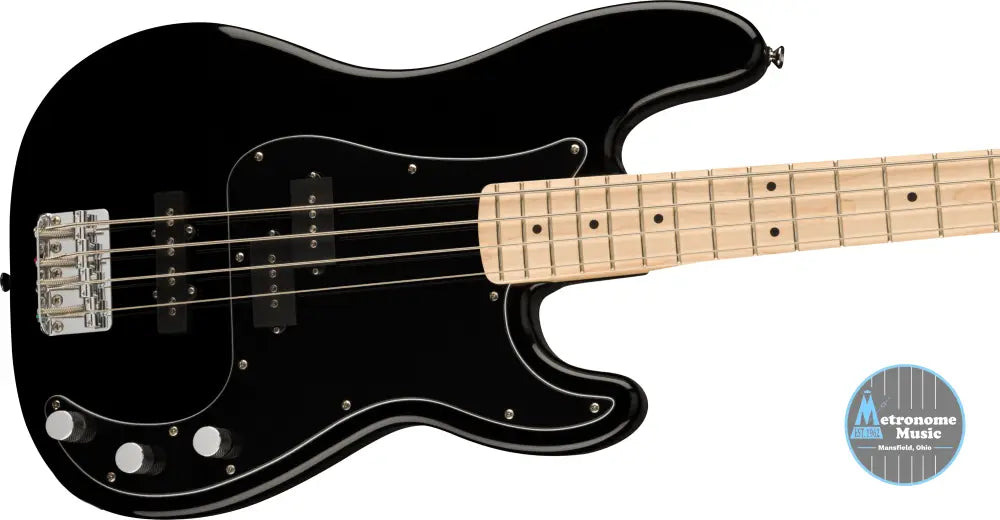 Squier Affinity Series Precision Bass PJ, Maple - Black - Metronome Music Inc.