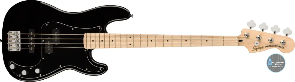 Squier Affinity Series Precision Bass PJ, Maple - Black - Metronome Music Inc.
