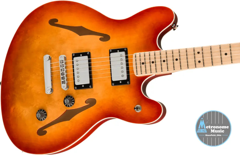 Squier Affinity Series Starcaster Deluxe - Sienna Sunburst - Metronome Music Inc.