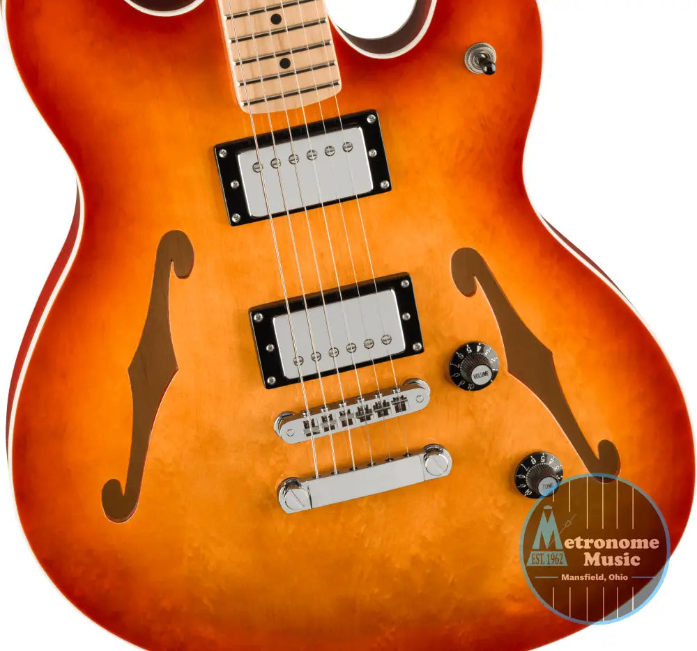 Squier Affinity Series Starcaster Deluxe - Sienna Sunburst - Metronome Music Inc.