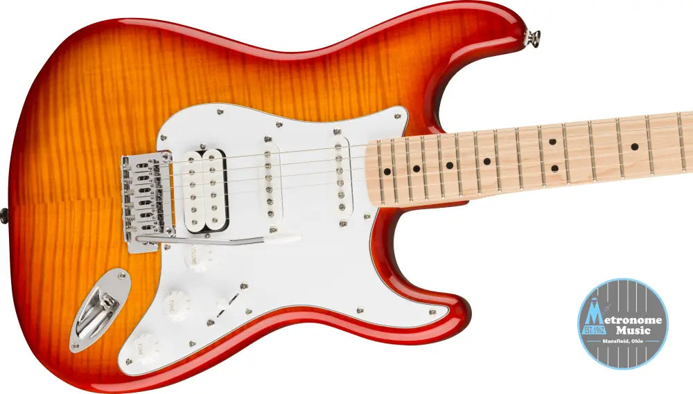 Squier Affinity Series Stratocaster FMT HSS, Maple - Sienna Sunburst - Metronome Music Inc.