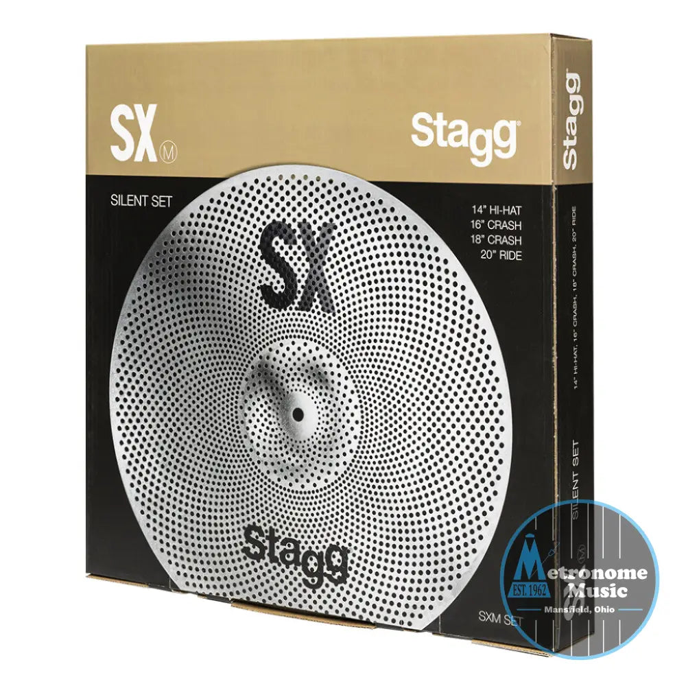 Stagg Silent Cymbal Set for Practice - Metronome Music Inc.