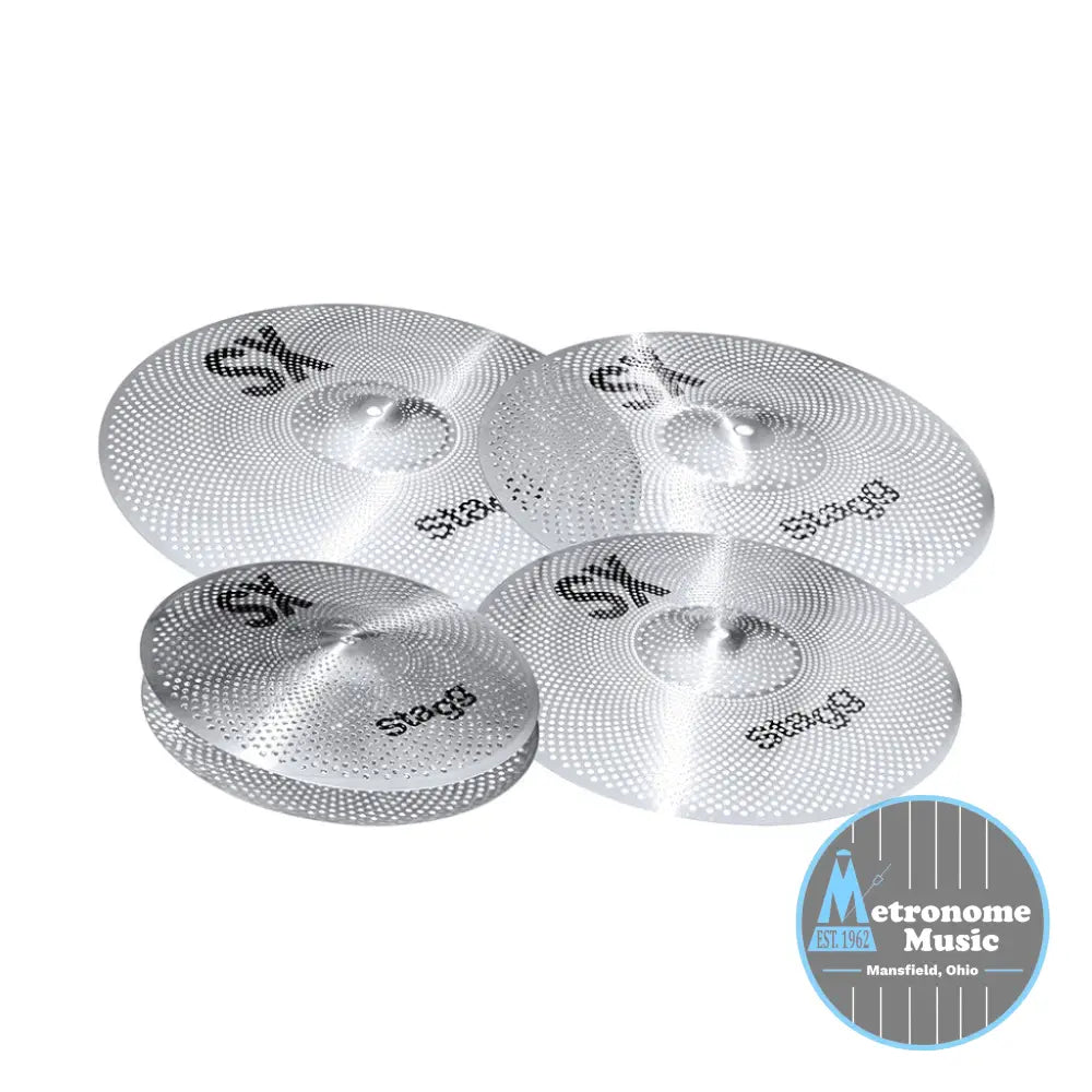 Stagg Silent Cymbal Set for Practice - Metronome Music Inc.