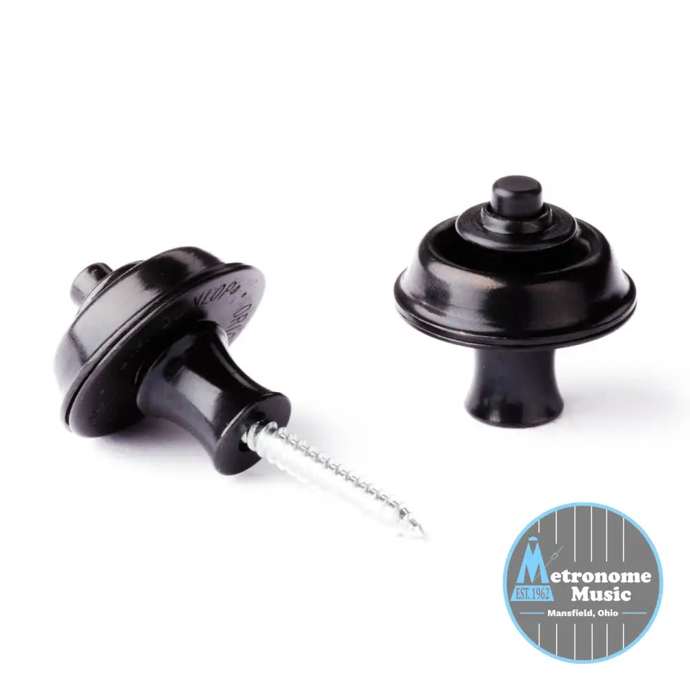 STRAPLOK® STRAP RETAINERS ORIGINAL - BLACK OXIDE - Metronome Music Inc.