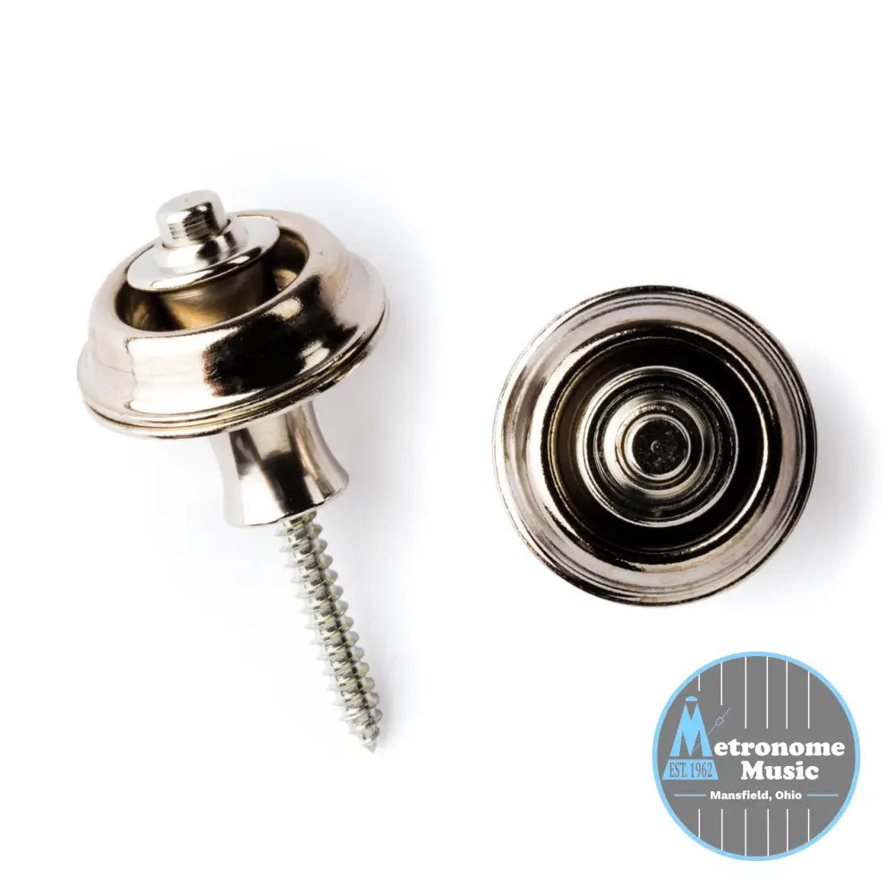 STRAPLOK® STRAP RETAINERS ORIGINAL - NICKEL - Metronome Music Inc.