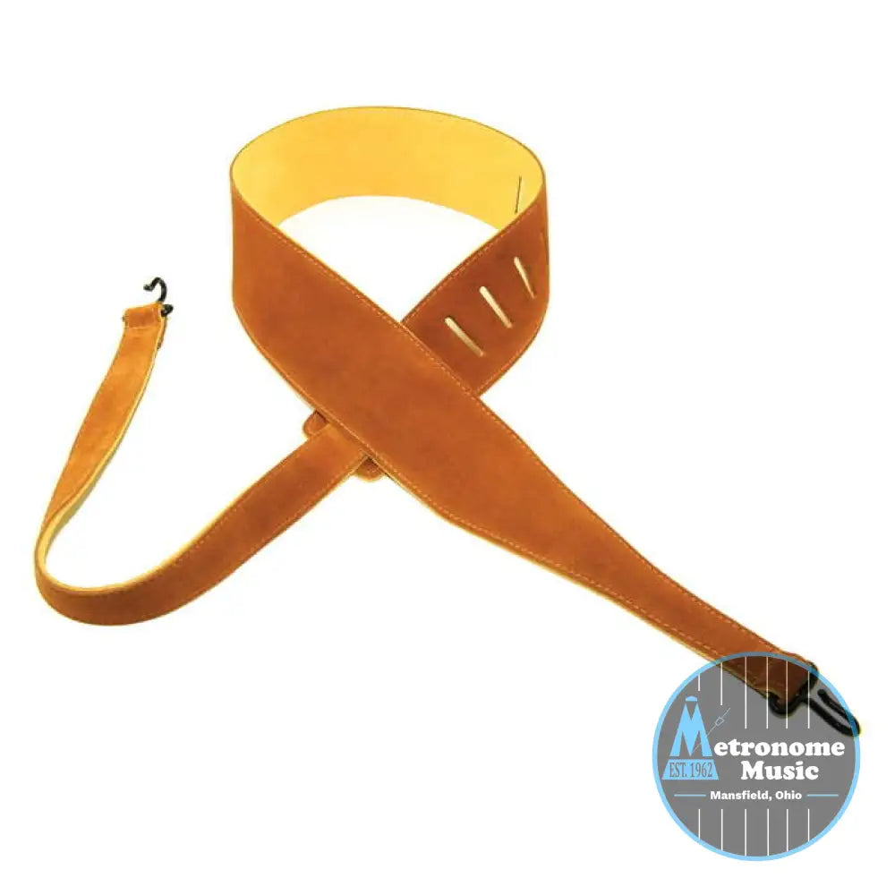 SUEDE TAPERED BANJO STRAP WITH CLOSED METAL HOOKS - Metronome Music Inc.