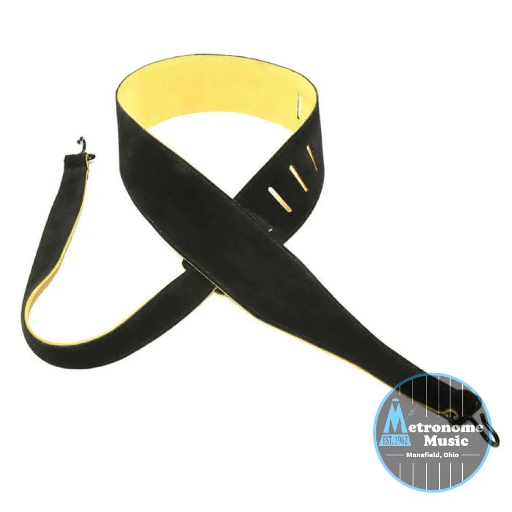 SUEDE TAPERED BANJO STRAP WITH CLOSED METAL HOOKS - Metronome Music Inc.