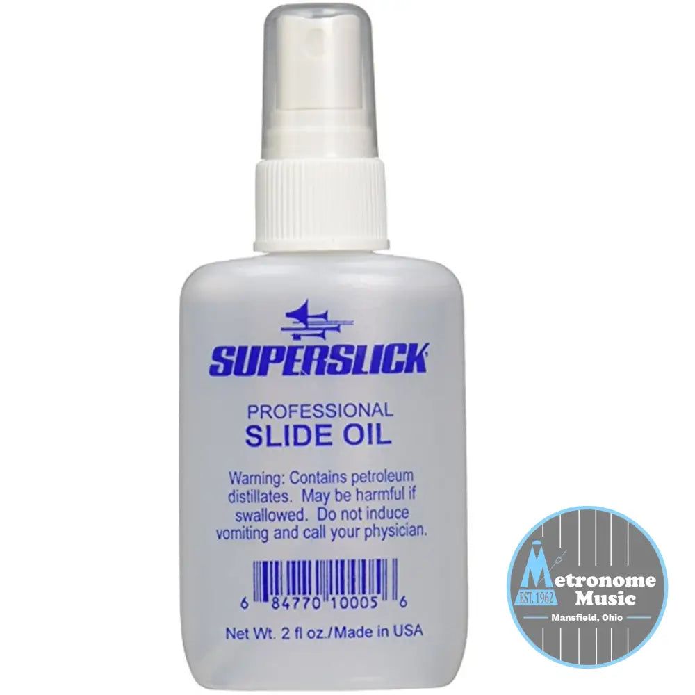 Superslick Valve & Slide Oil, 2oz - Metronome Music Inc.