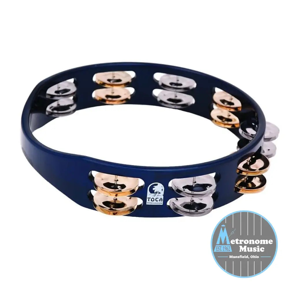Toca ColorSound Tambourine, 10” Blue - Metronome Music Inc.