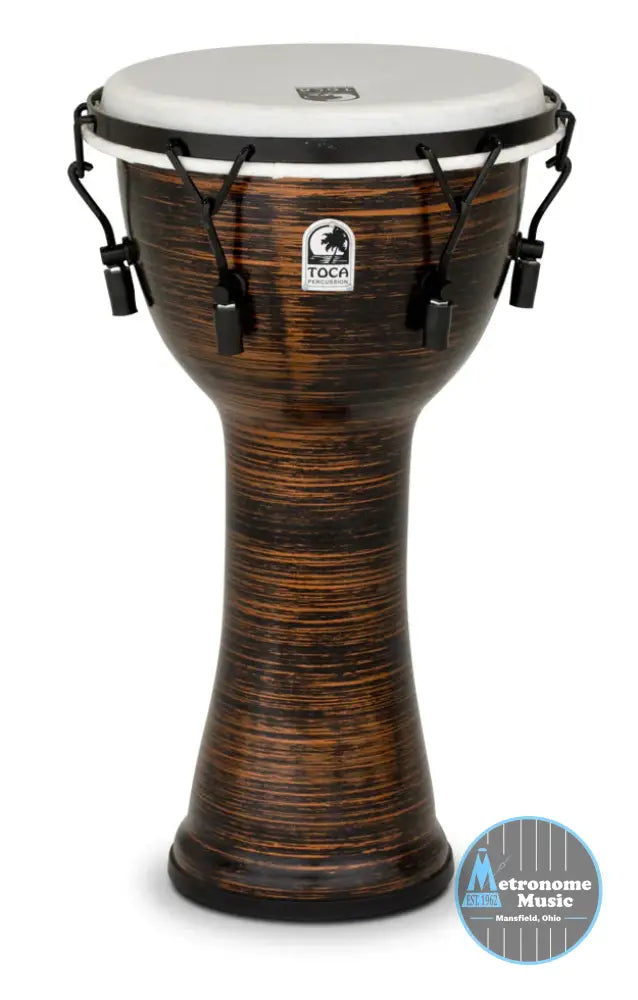 Toca Freestyle II Mechanicaly Tuned 10" Djembe, Spun Copper - Metronome Music Inc.