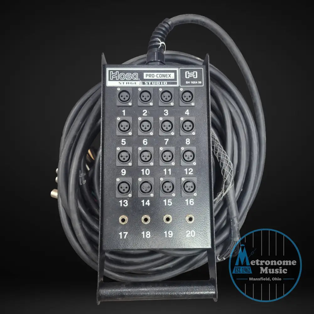 Used Hosa HS-16x4-50, Pro-Conex Stage Box Snake - Metronome Music Inc.