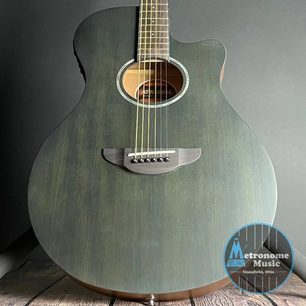 Yamaha APX600M Thinline Acoustic- Smoky Black - Metronome Music Inc.