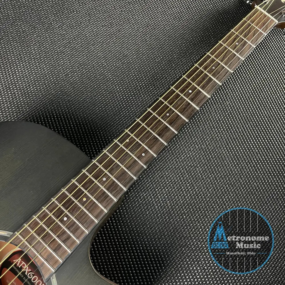 Yamaha APX600M Thinline Acoustic- Smoky Black - Metronome Music Inc.