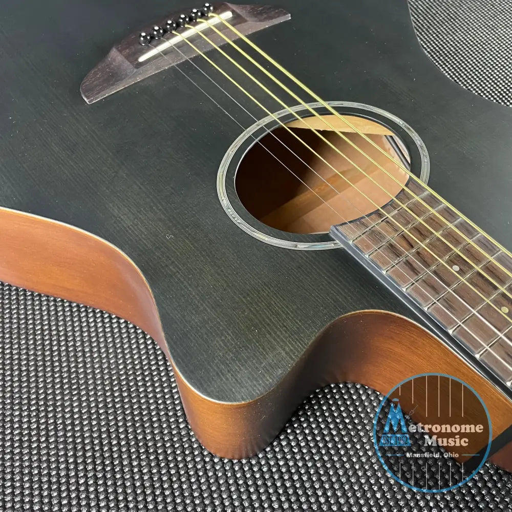 Yamaha APX600M Thinline Acoustic- Smoky Black - Metronome Music Inc.