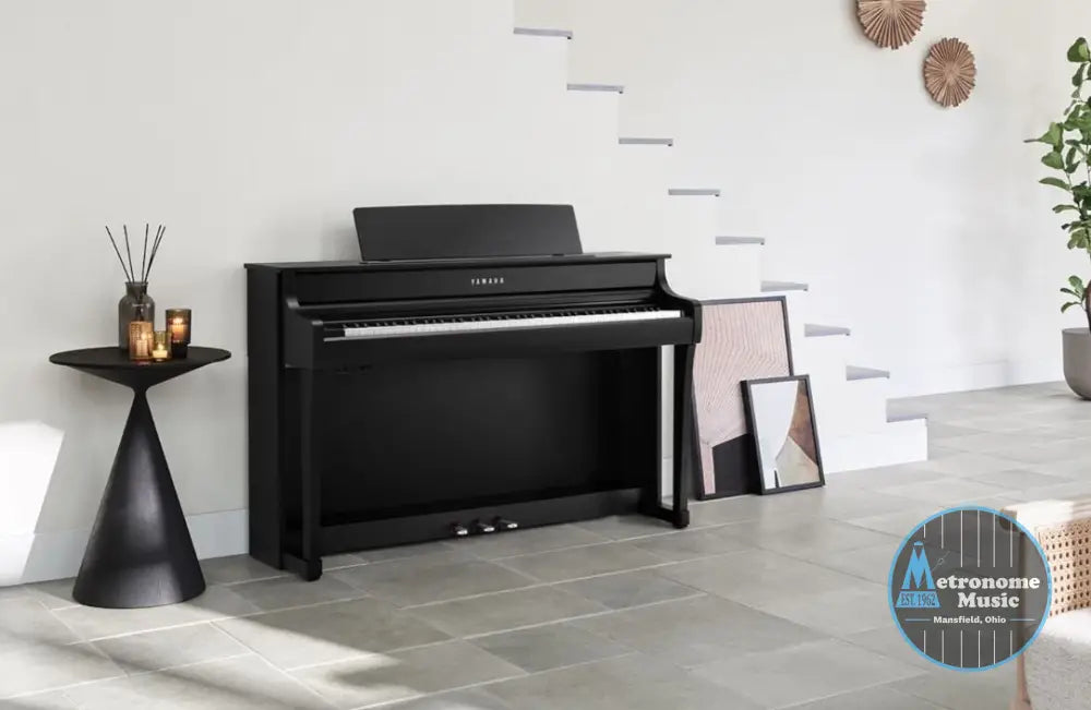 Yamaha Clavinova CLP-845 Digital Piano with Bench - Matte Black - Metronome Music Inc.