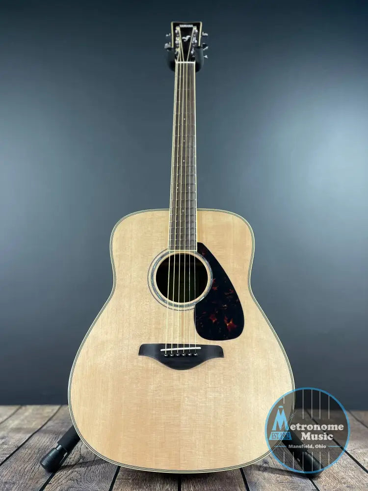 Yamaha FG830 Solid Top Acoustic Guitar - Natural - Metronome Music Inc.