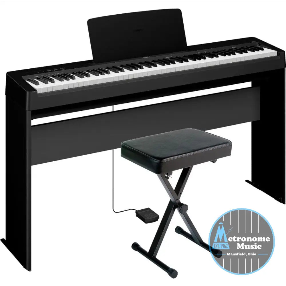 Yamaha P-143LXB 88-Key Digital Piano Bundle - Stand and Bench - Metronome Music Inc.