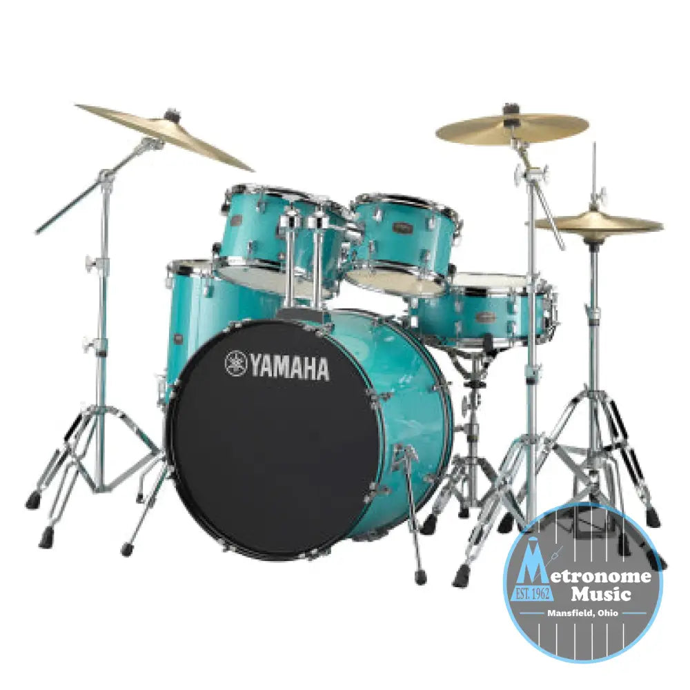 Yamaha Rydeen 22" Shell Pack w/ HW-680 Hardware Pack - Turquoise Glitter - Metronome Music Inc.