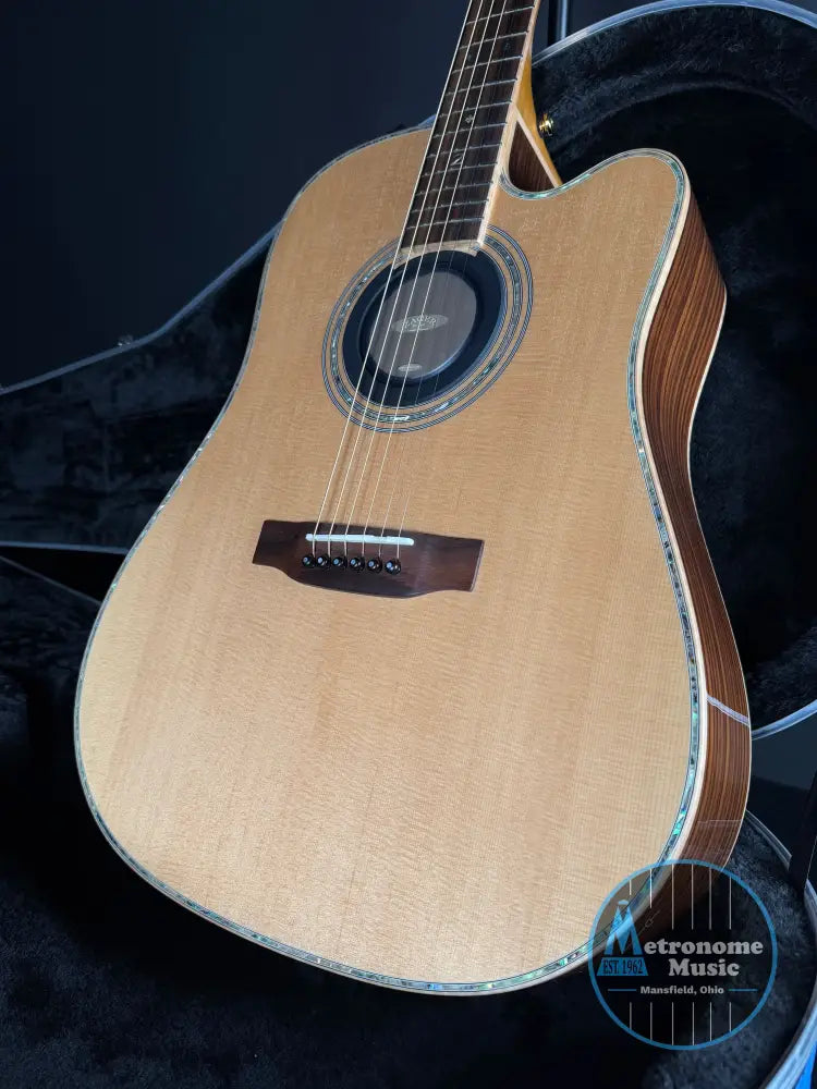 Zager ZAD900CE/AURA/N w/Hardshell Case - Natural (2024) - Acoustic Guitar
