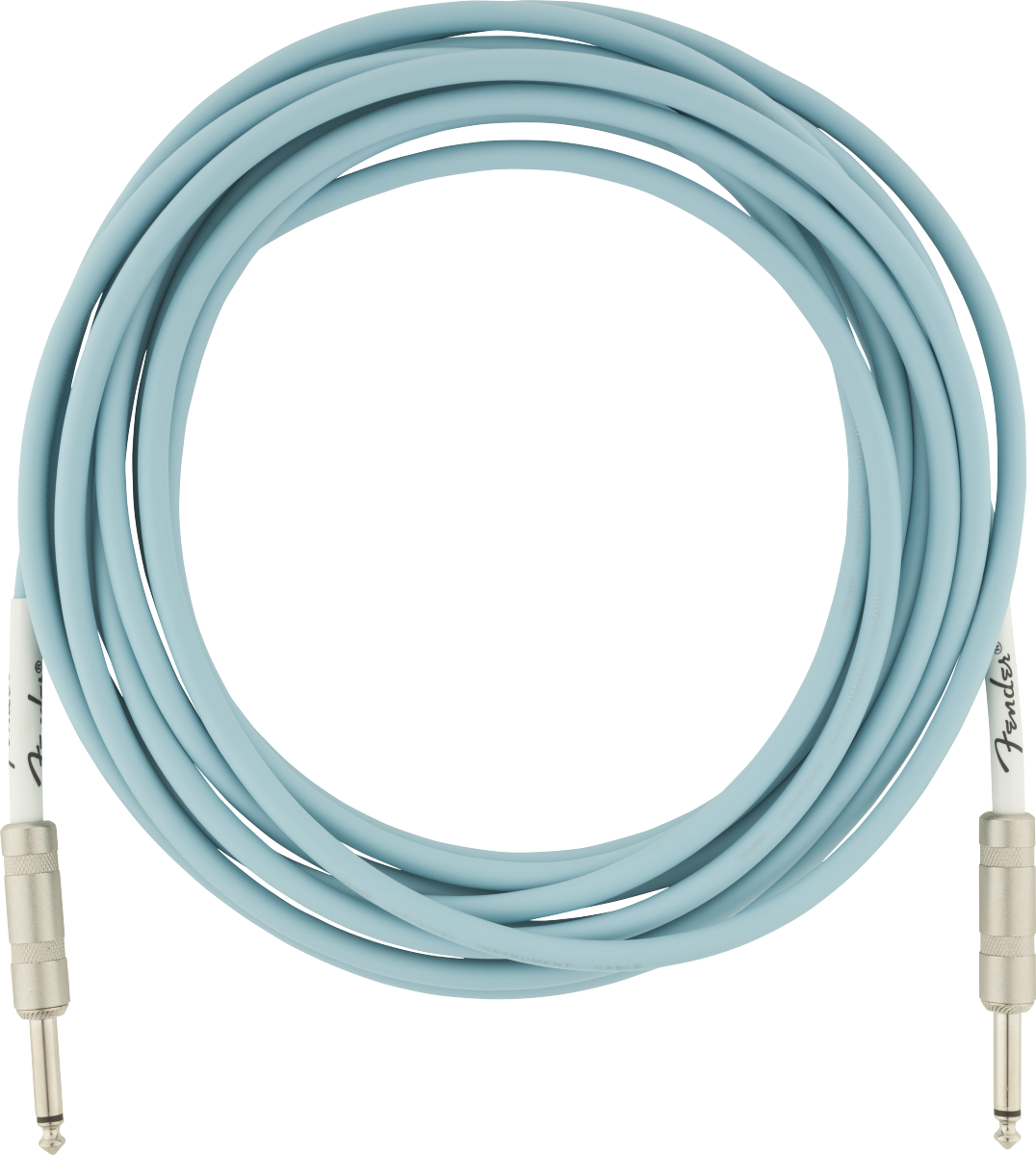Fender Original Series Instrument Cable, Daphne Blue- 18.6ft - Metronome Music Inc.