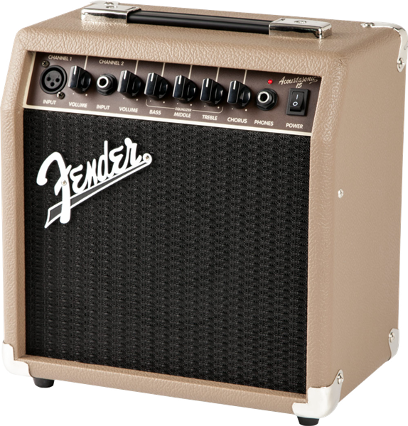 Fender Acoustasonic 15, 2-Channel 1x6" Acoustic Amplifier - Metronome Music Inc.