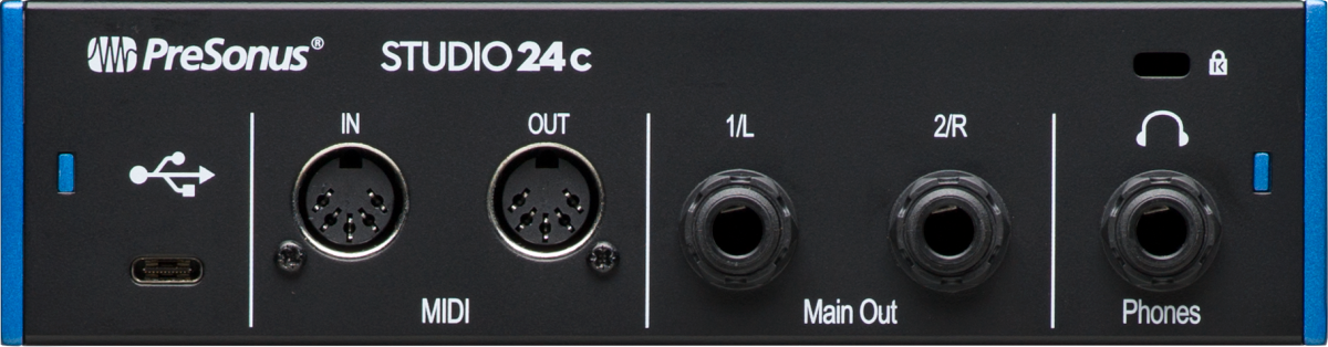 PreSonus Studio 24c, USB-C Compatible- Audio Interface - Metronome Music Inc.