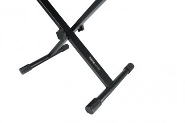 Gator Frameworks standard black keyboard bench with deluxe seat - Metronome Music Inc.