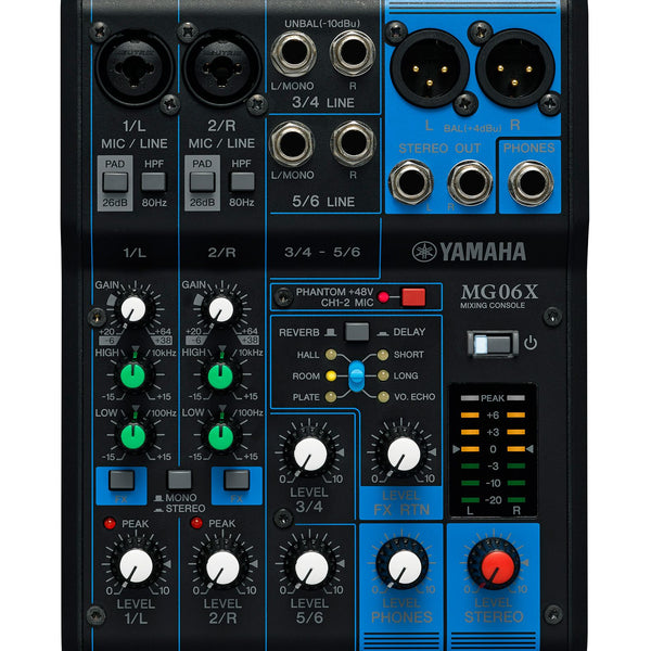 Yamaha 6-Channel Analog Mixer MG06X