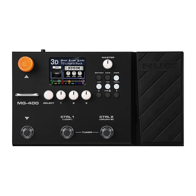 NuX MG-400 Modeling Guitar & Bass Effects Processor - Metronome Music Inc.
