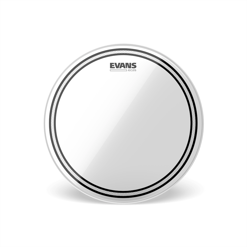 Evans EC2S Clear Drumhead, TT16EC2S- 16" - Metronome Music Inc.