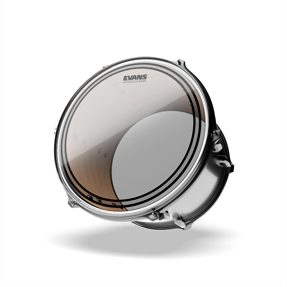 Evans EC2S Clear Drumhead, TT16EC2S- 16" - Metronome Music Inc.