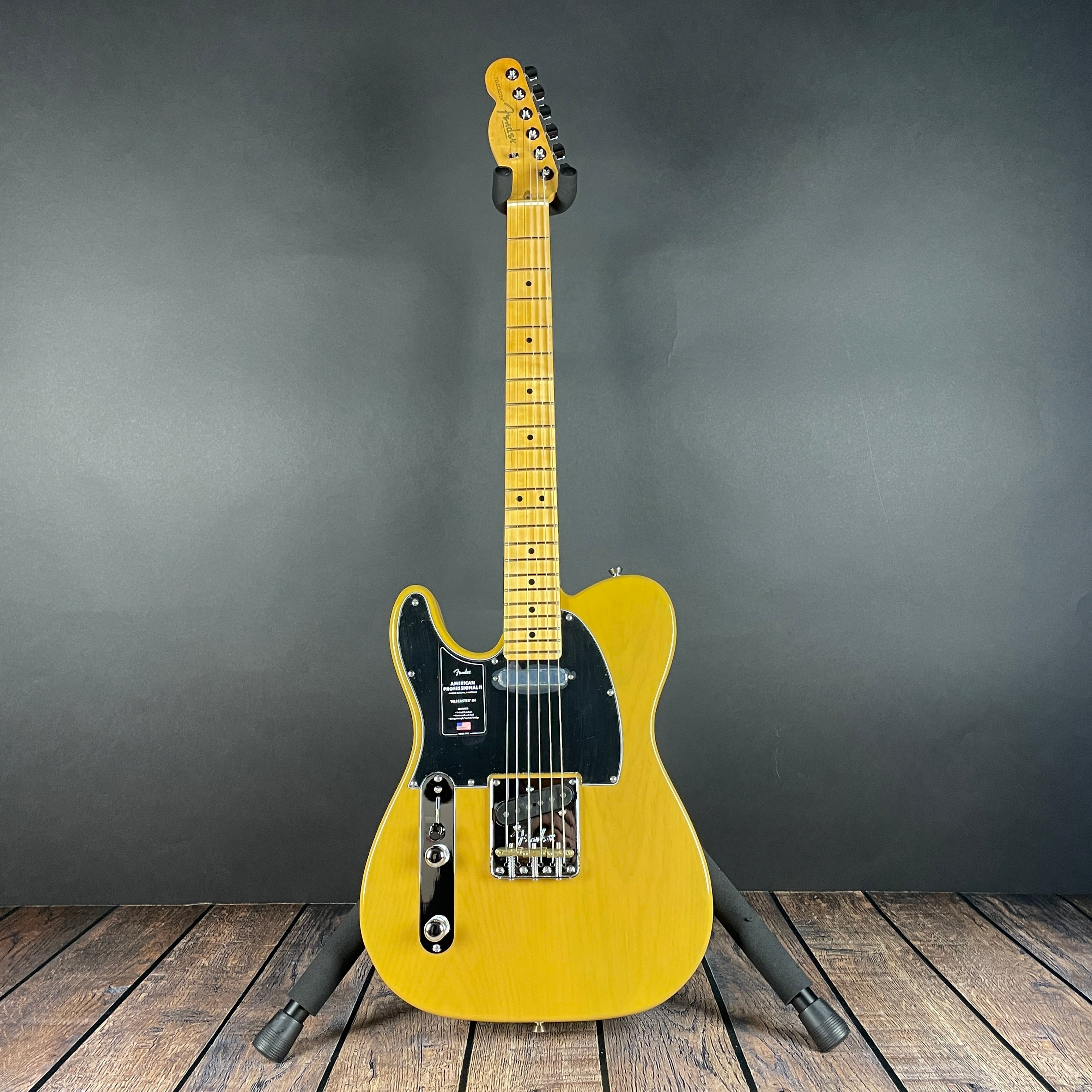 Fender American Professional II Telecaster, Left-Handed- Butterscotch Blonde (US22020495) - Metronome Music Inc.