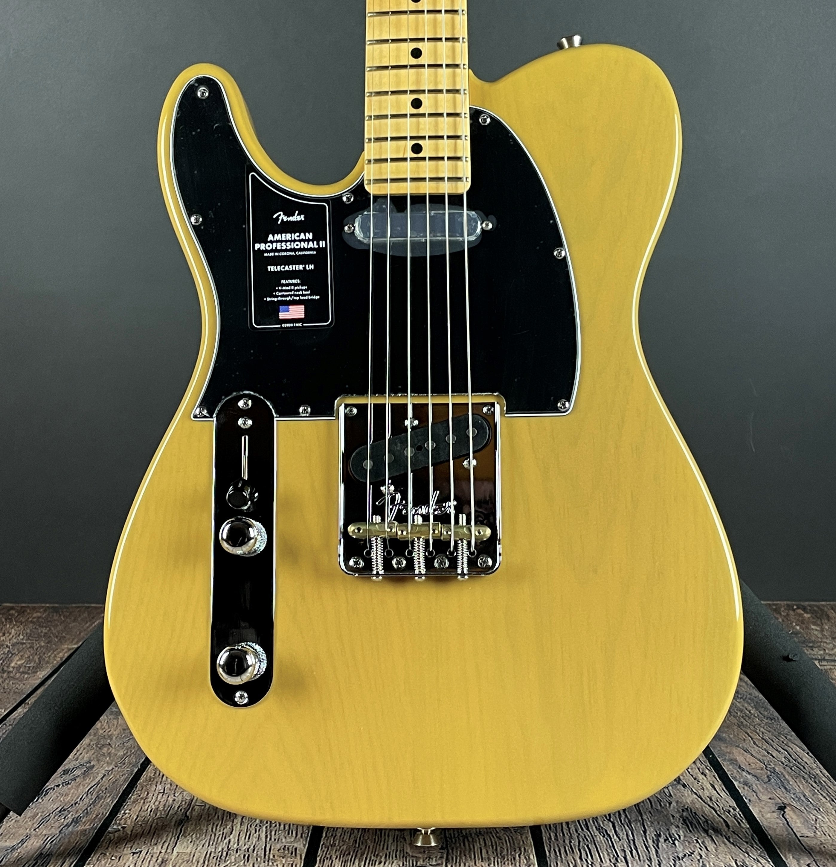 Fender American Professional II Telecaster, Left-Handed- Butterscotch Blonde (US22020495) - Metronome Music Inc.